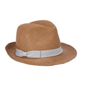 China Hat Attack brown straw fringed-edge panama hat supplier