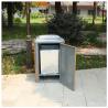 China 100l Double Outdoor Steel Sorting Garbage Bin with with Ash Tray Heavy Duty Trash Can wholesale