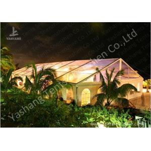 China Transparent PVC Fabric Cover Luxury Wedding Tents Buildings With Aluminum Profile supplier