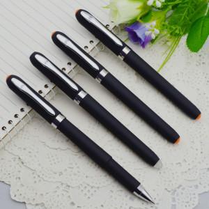 Gel pen,Promotional gel-ink pen with cap,black rubber gel-ink pen with eraser