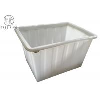China Straight-Sided Industrial Laundry Bins On Wheels 450 Litre Polyethylene Roto Moulded on sale