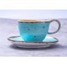 China Afternoon Tea 90cc Ceramic Mug Cup And Saucers Hand Painted wholesale