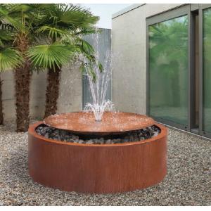 Decoration Large Corten Steel Water Bowl For Garden Water Feature