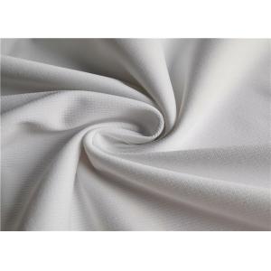 China Blend White Nurse Uniform Clothes 160cm Polyester Tricot Knit Fabric supplier
