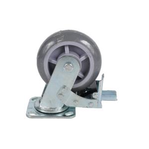 China 8inch Customization Industrial Rustic Furniture Wheel Caster with Rubber Ball Bearing supplier