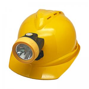 China Lightweight Safety Miners Head Lamp 10000lux Cordless 3.8Ah IP67 Waterproof supplier