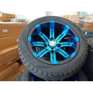 Chrome Finishing Blue Color 12 Inch EZGO Golf Cart Rims