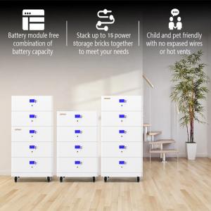 48V/51.2V Stackable Modular Home Battery Storage With Cloud-Based Software