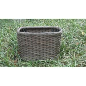 China Strong Plastic Rattan Storage Boxes , Brown Rattan Storage Case supplier