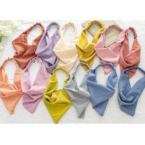 Pure color seamless elastic fashion hair bands accessories Macaron headband cross border toggle accessories for women