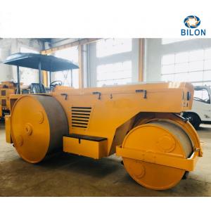 High Stability Road Construction Paver Machine , Three Wheel Static Road Roller