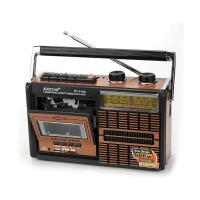 China Retro Cassette Tape Portable Clock Radio Wireless Stereo With Telescopic Antenna on sale