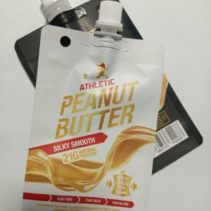 0.15MM Thickness Brown Mylar 90g Aluminum Foil Spout Pouch for Fruit Puree Packaging