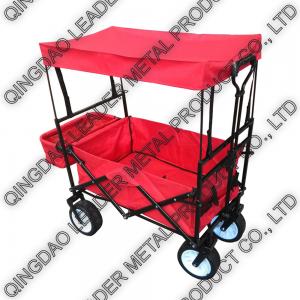 China Folding Utility Wagon with Canopy & Back Bag  - TC1011WD ETB - Wide PU supplier