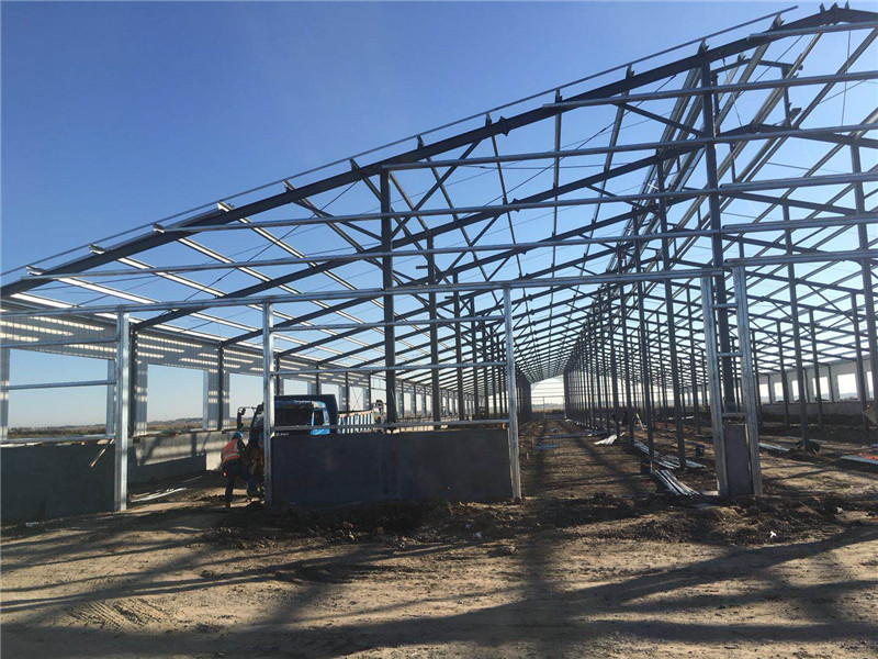 China Q355B Prefabricated Steel Structure Building for Milk Processing Plant on sale