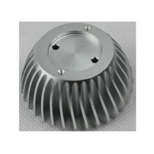 China Anodized CNC Aluminium Parts , LED Bulb Light Stamped / Extruded Heat Sink supplier
