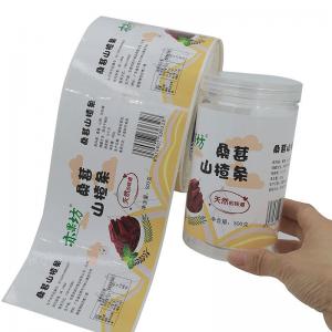 China Customized Offset Printing Vinyl Stickers Roll For Food Container supplier