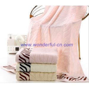 China 2016 Hot sale pretty Jacquard zebra textured bath towels supplier