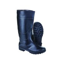 China RB108 Black PVC Rain Boots with Steel Toe and Reflective Tape Italy Manufactured on sale