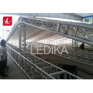 China 6082 Aluminum Square Truss , Light Stage Backdrop Arch Roof  Truss Frame System supplier