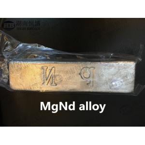 China Master alloy Magnesium Neodymium MgNd alloy improve elongation strength supplier