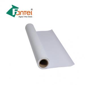 China Billboard Bluish White Pvc Banner Roll Glossy Raw Material For Flex Banner supplier