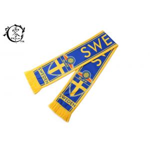 China Printed Soccer Fans Sublimated Scarf , Warm Sports Soccer Ball Scarf supplier