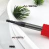 China 3mm 4 Flute Solid Carbide End Mill Micro Grain Tungsten Steel Milling Cutter for Steel CNC Precision Tool HRC55 Hardness TiAlN Coated wholesale