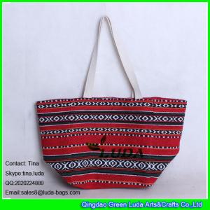 China LUDA canvas messanger bag wholesale sadu straw beach bag with rope handles supplier