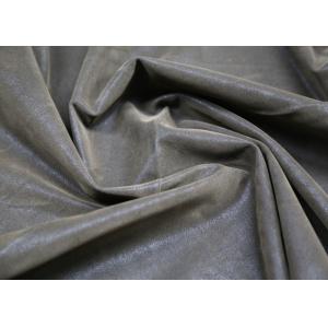 China 0,60 milímetros Brown que se reúne el cuero composición de la PU + del poliéster para la tela de la ropa supplier