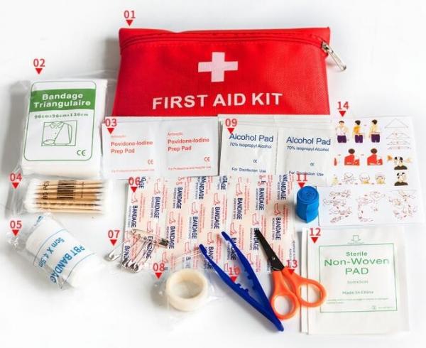 Portable comprehensive medical survival pocket first aid kit bag fda approved,