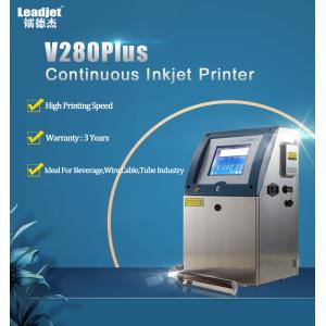 Durable Continuous CIJ Inkjet Printer / Plastic Bottle Expiry Date Inkjet Printing Machine