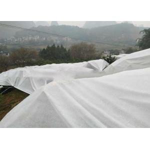 White Ground Cover Weed Control Fabric Lightweight Non Toxic For Fruit Trees