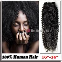 Natural Black 100 Indian Remy Hair Extensions 14" - 28" , Kinky Curly Human Hair