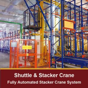 Radio Shuttle Racking Cart And Stacker Crane For Automatic Storage And Retrieval System ASRS Warehouse Storage Rack