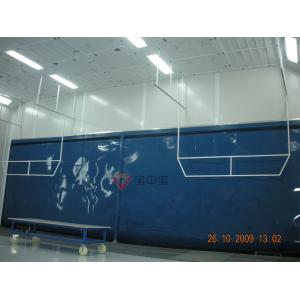Water Curtain Paint Room Customized Large Industrial For Train / Aircraft Parts Infrared Lamp Paint Booth