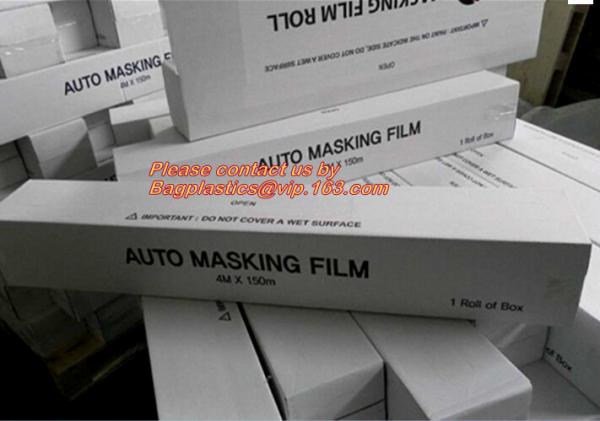 PE Plastic masking taped protective film for paint protection, Easy Tearing