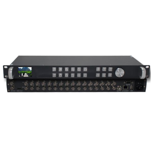 16 Input 12g-Sdi Hd Sdi Video  Multiviewer Quad 4 Channel 3g Sdi Multiviewer
