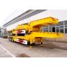 China Tri Axle Heavy Duty Low Loader Semi Trailer For Heavy Equipment Transport wholesale
