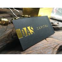 China Gold Edge Premium Business Cards Shining Gold Name Card 0.7mm Thickness for sale