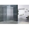 Bright Silver Rectangular Shower Enclosure 6MM Tempered Glass EN12150 For Home /