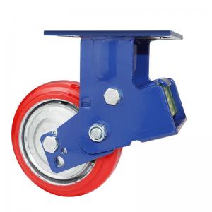 Medium Duty Shock Absorption Wheel Castor with 100mm Diameter and Maximum Load of 350kg
