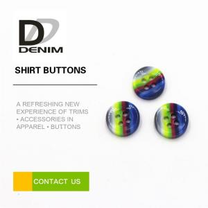 China Rainbow Fancy Dress Shirt Buttons Abundant Designs For Clothing Industry supplier