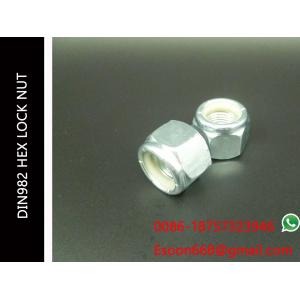 Prevailing torque type hex lock nuts DIN982,DIN6924,ISO7040 Zinc Plated,Carbon steel