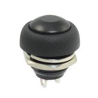 Black Color Round Button Switch , Push Button Starter Switch For Gas Cooker