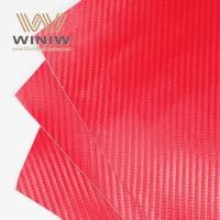 China Carbon Fiber Faux Leather Fashion Fabric Material For Ice Hockey Gloves on sale