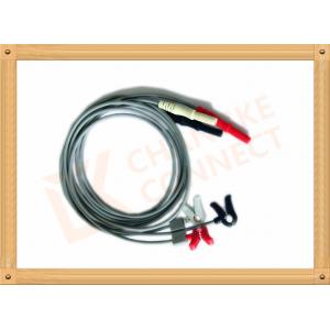 China OEM ODM Generic ECG Lead Wires 3 Lead Clip Great Ratio , Anti - Interference supplier