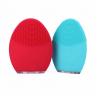China Waterproof Silicone Facial Cleansing Brush Silicone Pore Scrubber Red Blue wholesale