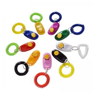 China Pet Training Clicker plastic colourful dog clicker for training Dog trainer wholesale supplier