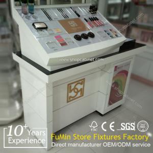 wholesale cosmetic display cabinet and showcase /wood makeup cabinet